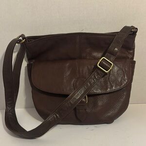 Fat Face Brown Leather Wallet with Minimalist Design